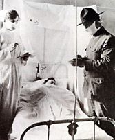 Flu patient with Doctor and Nurse
